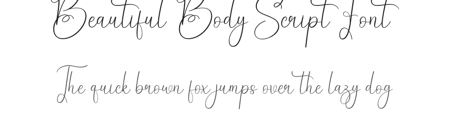 Beautiful Body Script Font by creativeletter — Script Handwritten Font