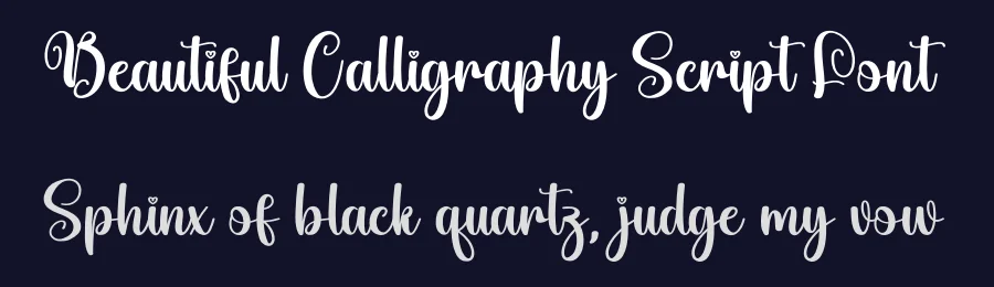 Beautiful Calligraphy Script Font by creativeletter — Script Handwritten Font — thumbnail 2