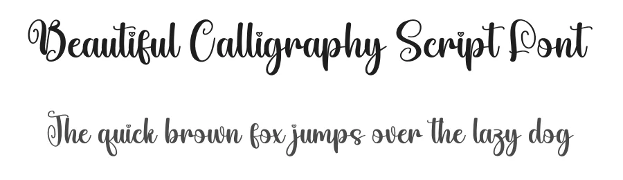 Beautiful Calligraphy Script Font by creativeletter — Script Handwritten Font