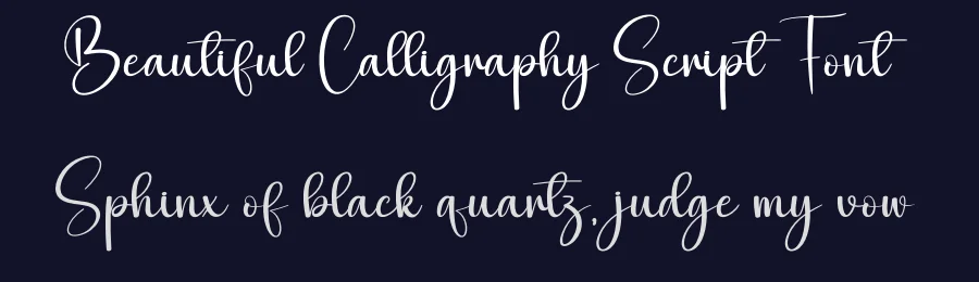 Beautiful Calligraphy Script Font by creativeletter — Script Handwritten Font — thumbnail 2