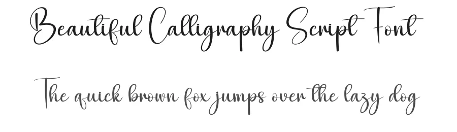 Beautiful Calligraphy Script Font by creativeletter — Script Handwritten Font