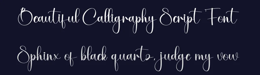 Beautiful Calligraphy Script Font by creativeletter — Script Handwritten Font — thumbnail 2