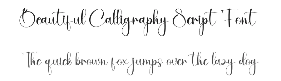 Beautiful Calligraphy Script Font by creativeletter — Script Handwritten Font