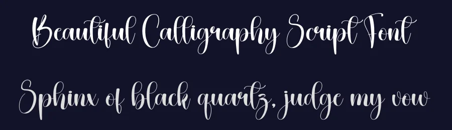 Beautiful Calligraphy Script Font by creativeletter — Script Handwritten Font — thumbnail 2