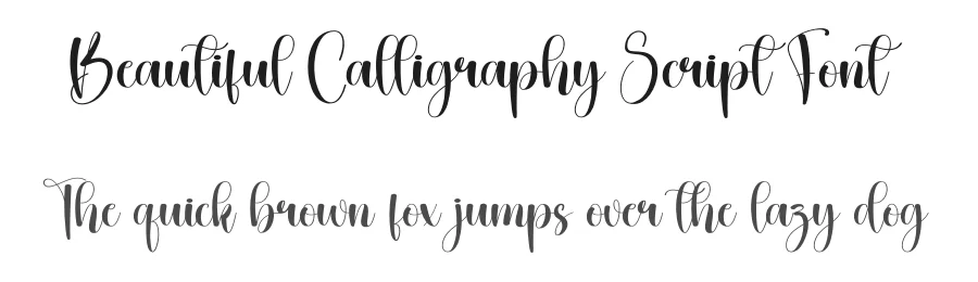 Beautiful Calligraphy Script Font by creativeletter — Script Handwritten Font