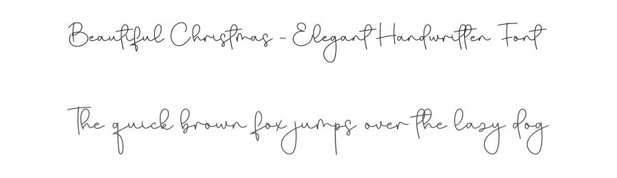 Beautiful Christmas – Elegant Handwritten Font by creativeletter — Script Handwritten Font