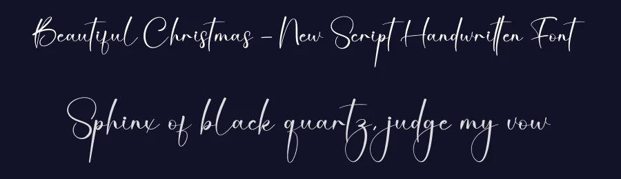 Beautiful Christmas – New Script Handwritten Font by creativeletter — Script Handwritten Font — thumbnail 2