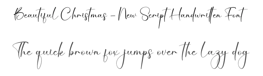 Beautiful Christmas – New Script Handwritten Font by creativeletter — Script Handwritten Font