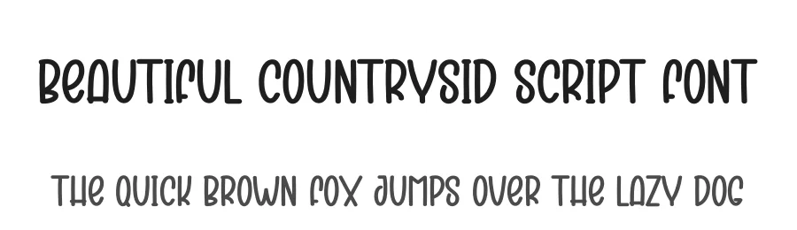 Beautiful Countrysid Script Font by creativeletter — Display Font