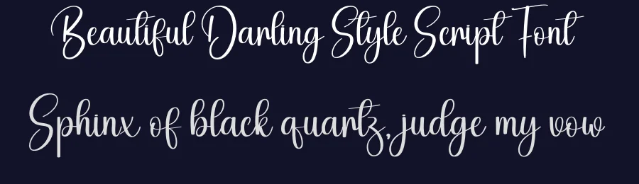 Beautiful Darling Style Script Font by creativeletter — Script Handwritten Font — thumbnail 2