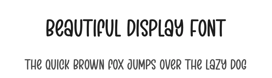 Beautiful Display Font by creativeletter — Display Font