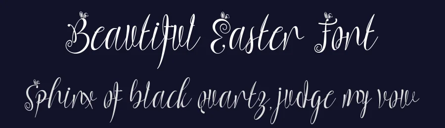 Beautiful Easter Font by Yoga Letter — Script Handwritten Font — thumbnail 2
