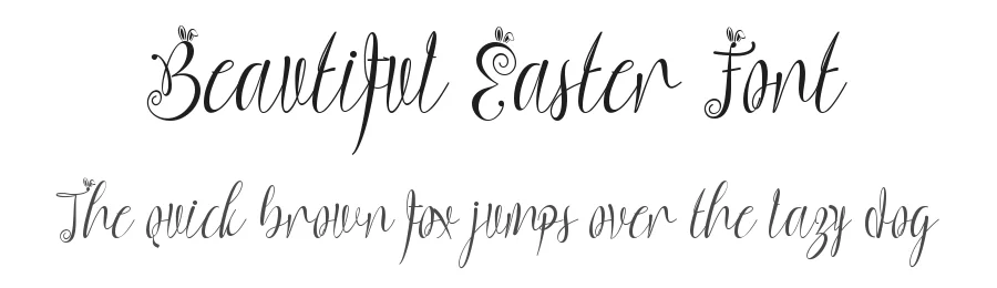 Beautiful Easter Font by Yoga Letter — Script Handwritten Font