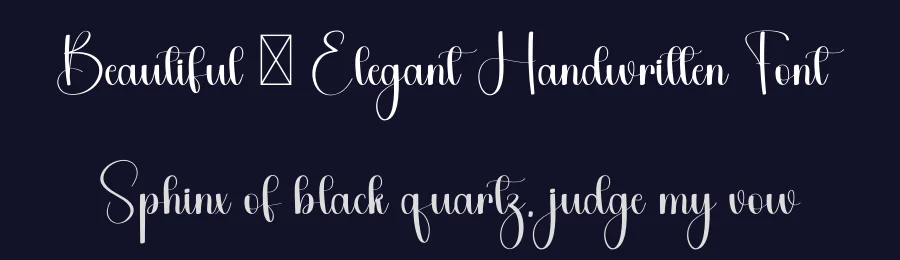 Beautiful – Elegant Handwritten Font by freshtypeink — Script Handwritten Font — thumbnail 2