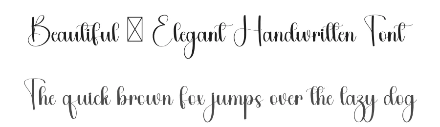 Beautiful – Elegant Handwritten Font by freshtypeink — Script Handwritten Font