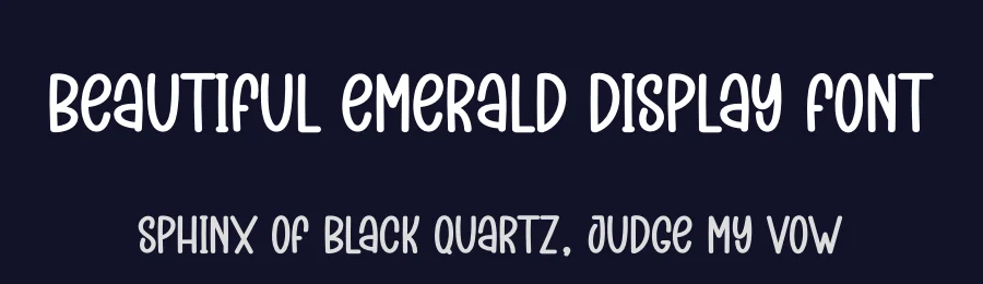 Beautiful Emerald Display Font by creativeletter — Display Font — thumbnail 2