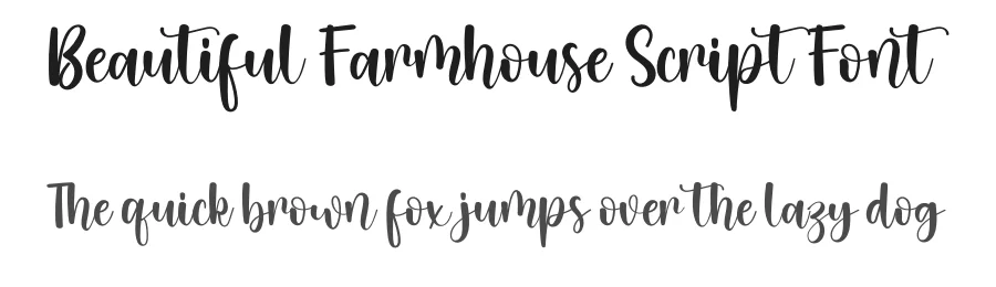 Beautiful Farmhouse Script Font by inermediaSTUDIO — Script Handwritten Font