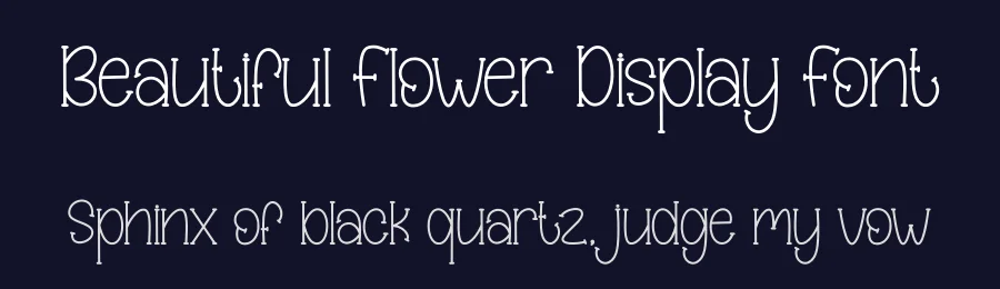 Beautiful Flower Display Font by creativeletter — Display Font — thumbnail 2