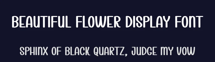 Beautiful Flower Display Font by andikastudio — Display Font — thumbnail 2