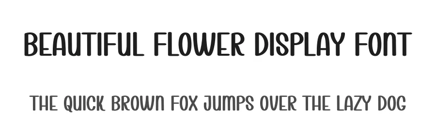 Beautiful Flower Display Font by andikastudio — Display Font