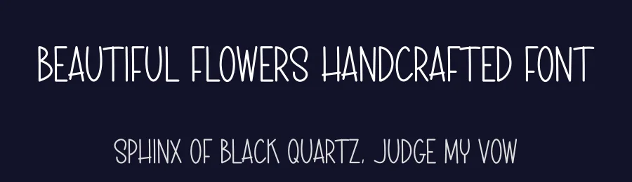 Beautiful Flowers Handcrafted Font by andikastudio — Display Font — thumbnail 2