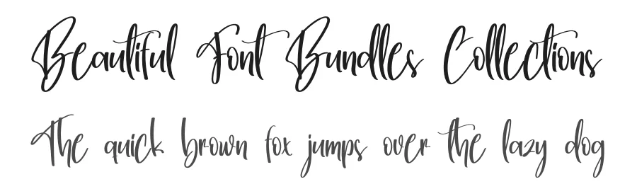 Beautiful Font Bundles Collections by creativeletter — Script Handwritten Font