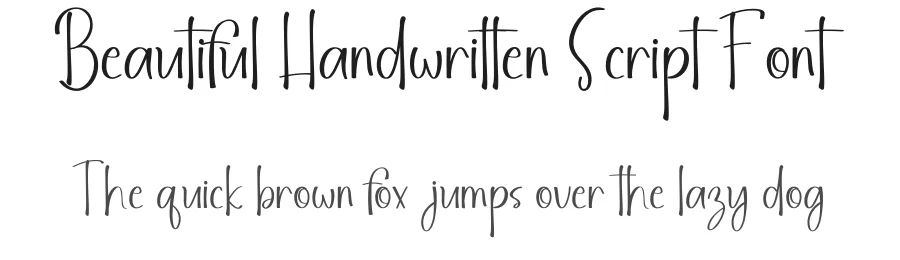 Beautiful Handwritten Script Font by freshtypeink — Script Handwritten Font