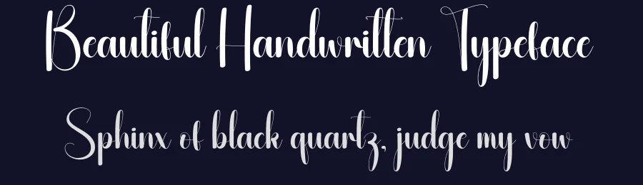 Beautiful Handwritten Typeface by andikastudio — Script Handwritten Font — thumbnail 2