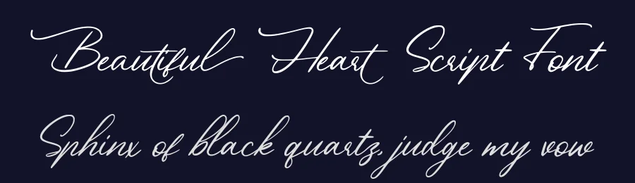 Beautiful Heart Script Font by Garisman Std — Script Handwritten Font — thumbnail 2