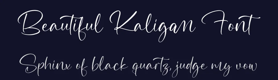 Beautiful Kaligan Font by letterfabric — Script Handwritten Font — thumbnail 2
