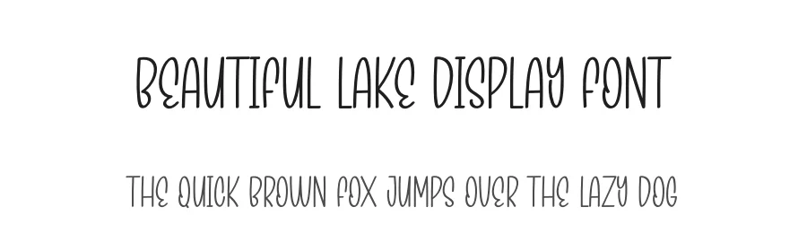 Beautiful Lake Display Font by andikastudio — Display Font