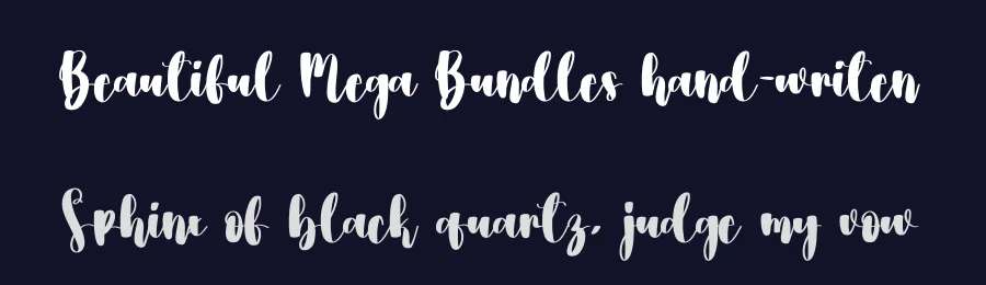 Beautiful Mega Bundles hand-writen by creativeletter — Script Handwritten Font — thumbnail 2