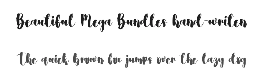 Beautiful Mega Bundles hand-writen by creativeletter — Script Handwritten Font