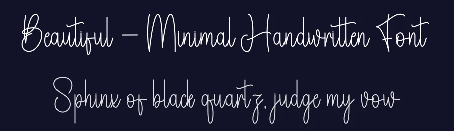 Beautiful – Minimal Handwritten Font by andikastudio — Script Handwritten Font — thumbnail 2