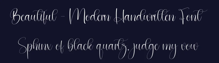 Beautiful – Modern Handwritten Font by creativeletter — Script Handwritten Font — thumbnail 2