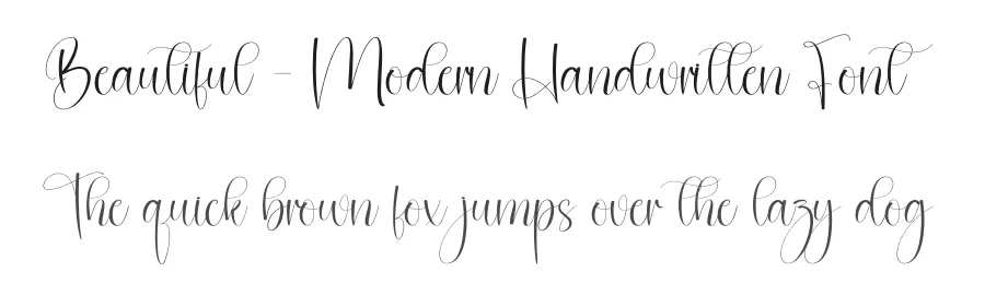 Beautiful – Modern Handwritten Font by creativeletter — Script Handwritten Font
