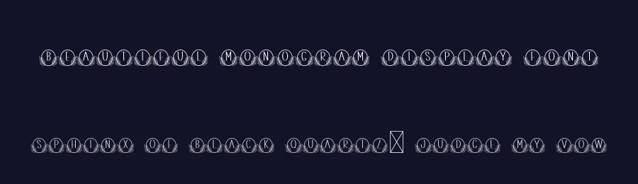 Beautiful Monogram Display Font by creativeletter — Decorative Font — thumbnail 2