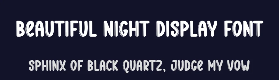Beautiful Night Display Font by creativeletter — Script Handwritten Font — thumbnail 2