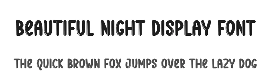 Beautiful Night Display Font by creativeletter — Script Handwritten Font