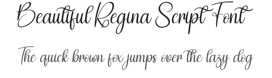 Beautiful Regina Script Font by creativeletter — Script Handwritten Font