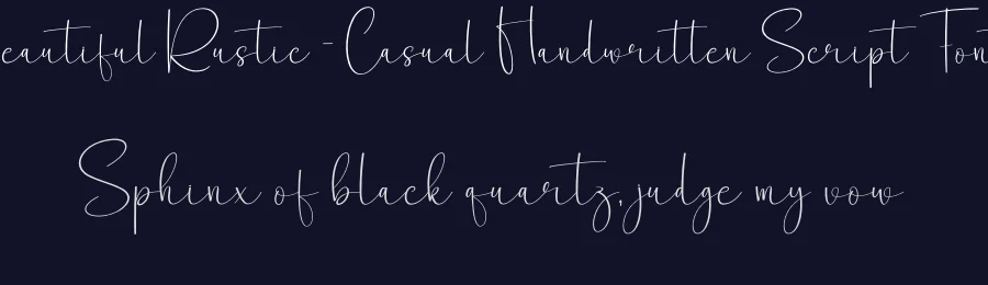 Beautiful Rustic – Casual Handwritten Script Font by creativeletter — Script Handwritten Font — thumbnail 2