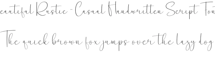Beautiful Rustic – Casual Handwritten Script Font by creativeletter — Script Handwritten Font