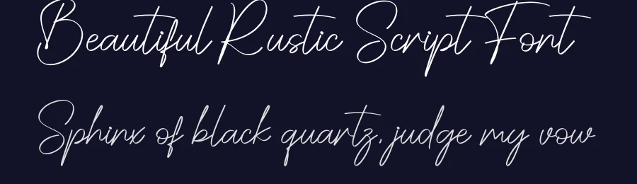 Beautiful Rustic Script Font by creativeletter — Script Handwritten Font — thumbnail 2