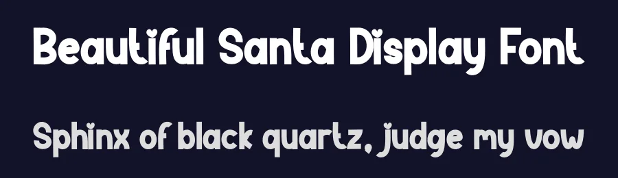 Beautiful Santa Display Font by andikastudio — Display Font — thumbnail 2