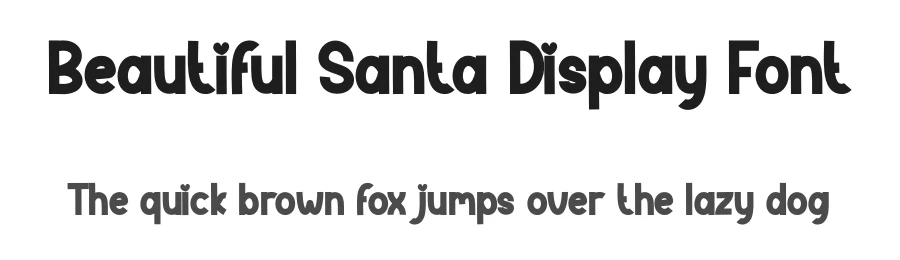 Beautiful Santa Display Font by andikastudio — Display Font