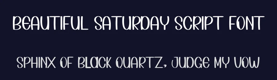 Beautiful Saturday Script Font by inermediaSTUDIO — Display Font — thumbnail 2