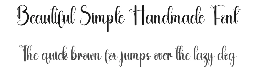 Beautiful Simple Handmade Font by andikastudio — Script Handwritten Font