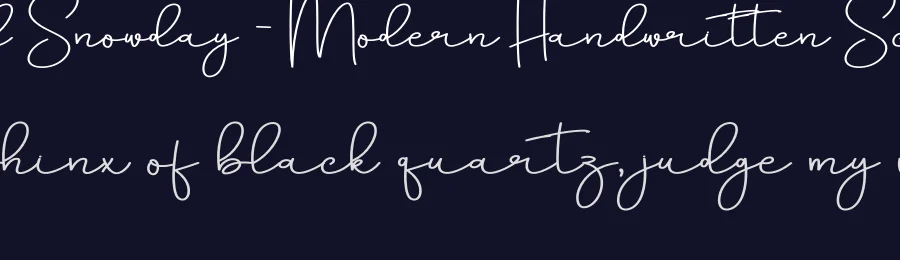 Beautiful Snowday – Modern Handwritten Script Font by creativeletter — Script Handwritten Font — thumbnail 2