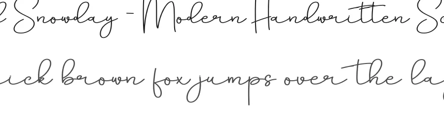 Beautiful Snowday – Modern Handwritten Script Font by creativeletter — Script Handwritten Font