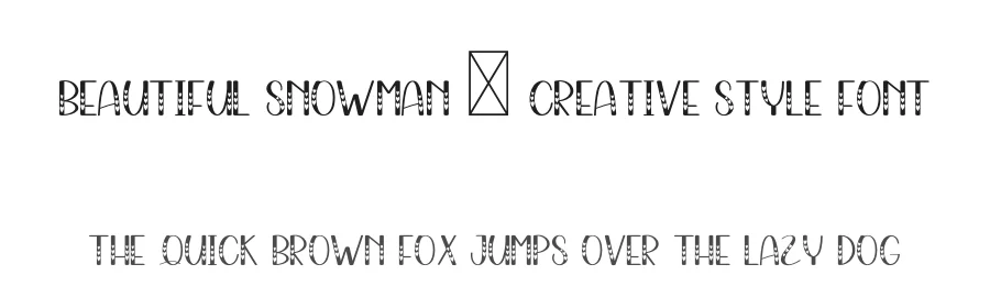 Beautiful Snowman – Creative Style Font by freshtypeink — Display Font